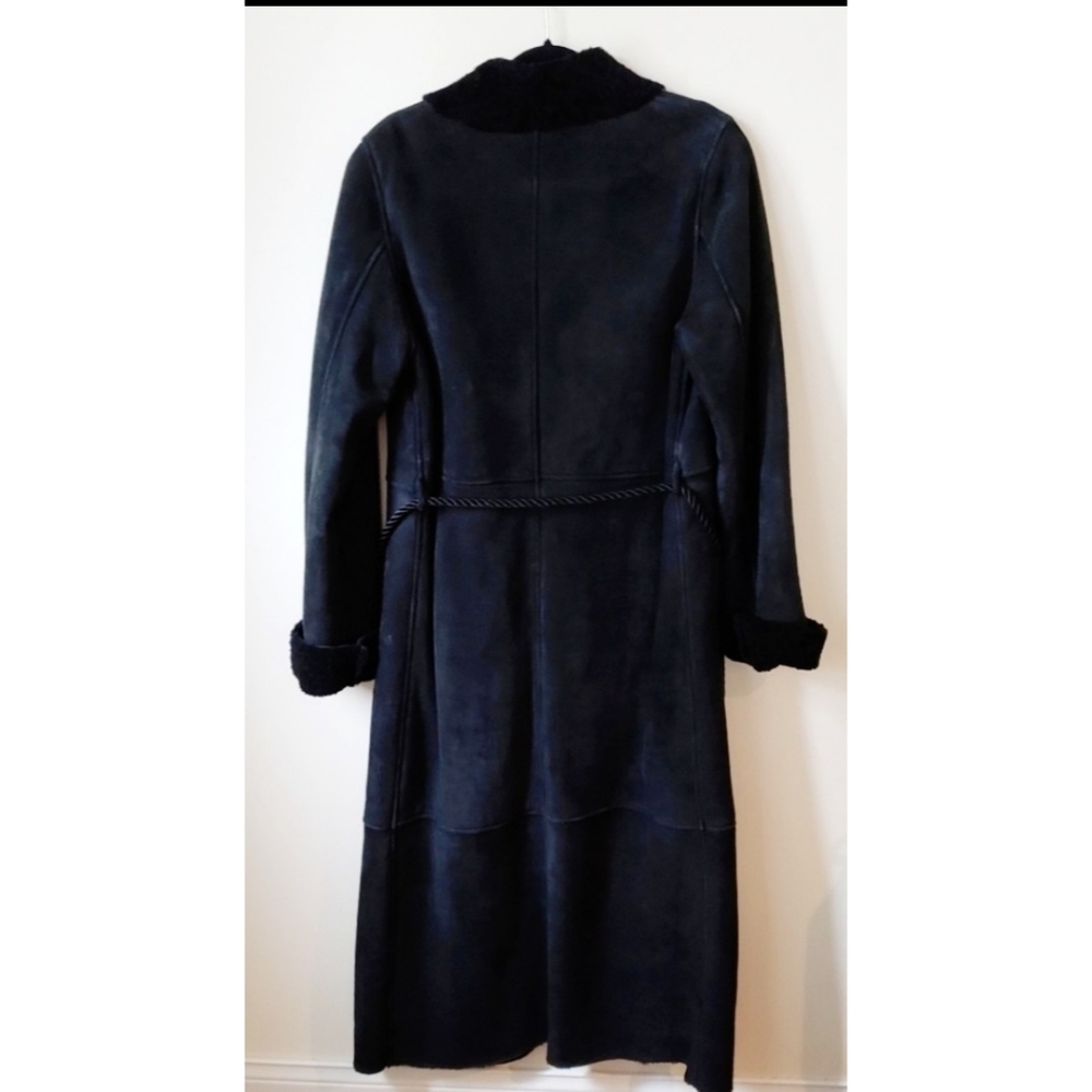 ➡️ SOLD Ralph Lauren Long Leather Coat - Picture 6 of 8